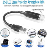 USB Plug LED Star Light Projector for Car Roof.