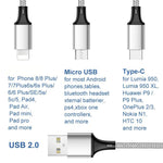 Micro USB Cable Charger 4FT For IOS & Android.